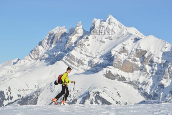 ski touring in Avoriaz